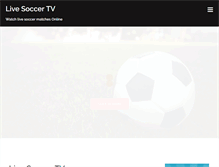 Tablet Screenshot of live-soccer-tv.net